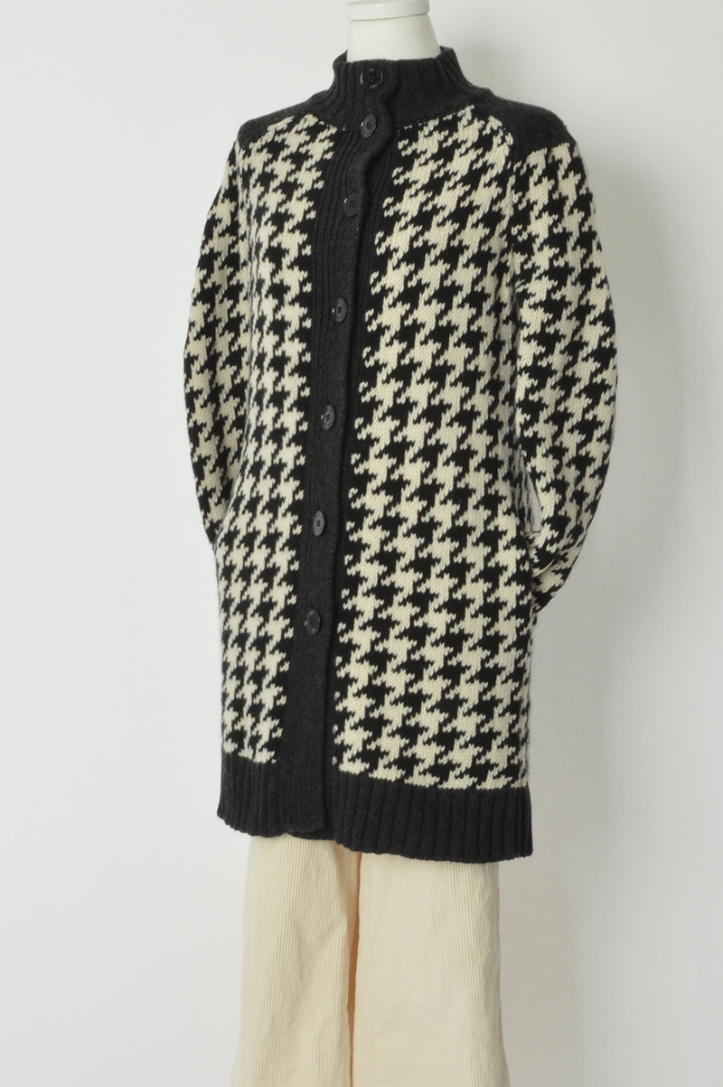 (Made in ITALY) LOVE MOSCHINO hound&#039;s tooth wool jacket